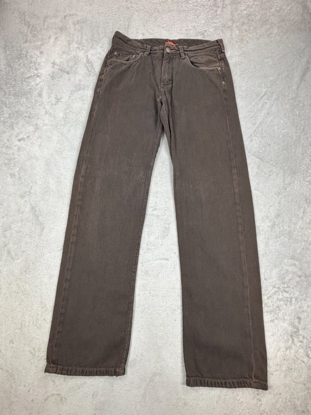 Tommy Bahama Jeans Mens 32x32 Brown Mid Rise Medium Wash Tapered Leg Classic